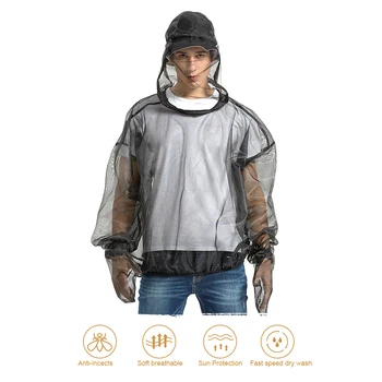 Pest Mesh Jacket Прозрачная защитная одежда для альпинизма и рыбалки