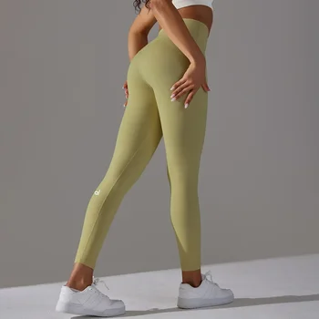 AL Штаны для йоги Двусторонние матовые дышащие сексуальные леггинсы с высокой талией Спортивные брюки для фитнеса Одежда для фитнеса Спортивная одежда Розовый