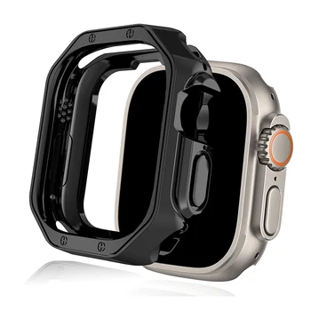  Чехол из ТПУ для Apple Watch Ultra 49 мм Чехлы Устойчивый к царапинам по всему периметру защитный чехол для бампера с защитой от падения для iWatch Ultra 49 мм
