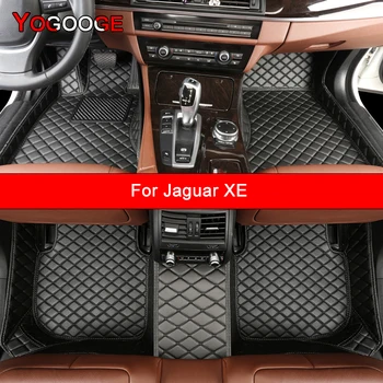 YOGOOGE Пользовательские автомобильные коврики для Jaguar XE Автоаксессуары Коврик для ног