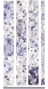 6 м большой фон белый фиолетовый цветочный ПЭТ лента васи