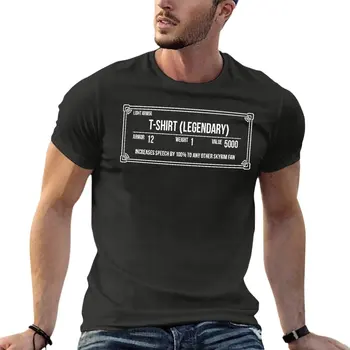  Skyrim Вдохновленный легендарной игрой шаблон Негабаритные футболки Мода Мужская одежда 100% хлопок Уличная одежда Топы большого размера Футболка