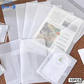 10 шт. Полупрозрачные бумажные конверты с серной кислотой для хранения открыток своими руками Свадебное приглашение Подарочная упаковка