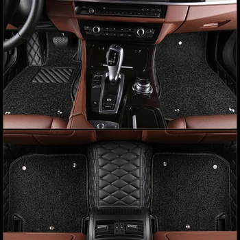 Двухслойные автомобильные коврики в индивидуальном стиле для BMW X5M 2009-2014 года Детали интерьера Автомобильные аксессуары
