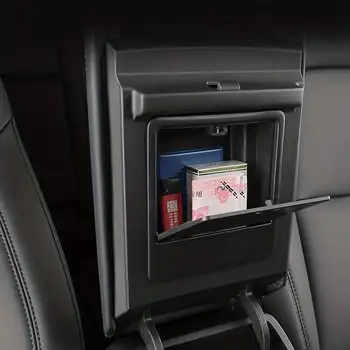 Автомобильный подлокотник Центральный консольный органайзер Подлокотник Скрытый ящик для хранения Аксессуары для Tesla Model3 / Y Автомобильные аксессуары Интерьер