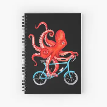 Octopus Pattern Spiral Journal Notebook Memo Блокнот 120 страниц Дневник Спиральная книга для учебных заметок Работа Школьное ведение дневника Мальчик Гриль