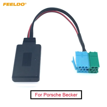 FEELDO Автомобильный беспроводной Bluetooth Аудио Музыка AUX Адаптер Интерфейс MINI ISO 6Pin&8Pin для Porsche Becker Stereo CD Host AUX Кабель