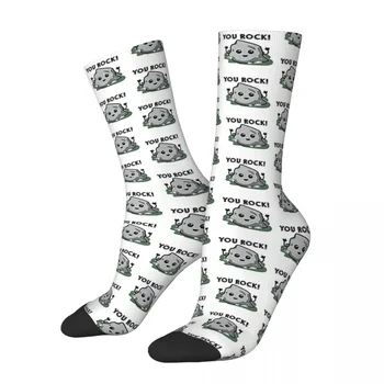 You Rock Socks Harajuku Супер Мягкие Чулки Всесезонные Длинные Носки Аксессуары Для Мужских Женских Рождественских Подарков