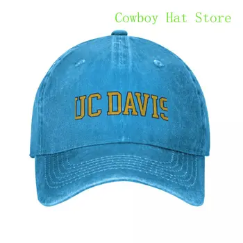 Лучший UC Davis - шрифт колледжа Бейсболка Рейв Козырек Мужская кепка Женская