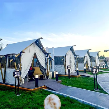 Деревянный дом Палатка Производитель Индивидуальный Живописный Место Отпуск Кемпинг Размещение Лагерь Треугольник B&B Палатка Звездный номер