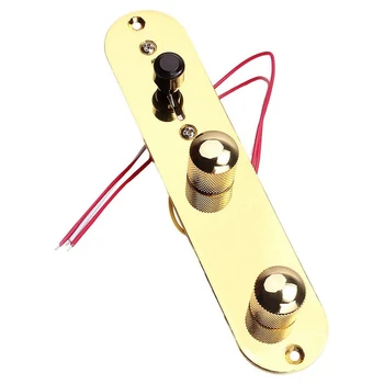  Седловая мостовая пластина 3-позиционный переключатель Панель управления для деталей электрогитары Аксессуар для гитары Золото