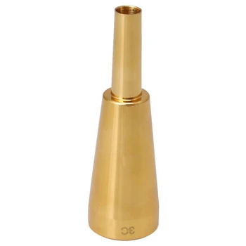 2X 3C Мундштук для трубы Gold Meg Металлическая труба для Yamaha Or Bach Conn And King Trumpet C Trumpet