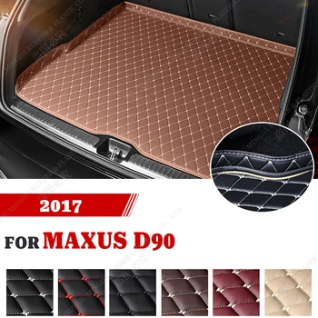 3D Окружающий дизайн Водонепроницаемый коврик для багажника автомобиля для MAXUS D90 SUV 2017 Пользовательские автомобильные аксессуары Украшение интерьера автомобиля