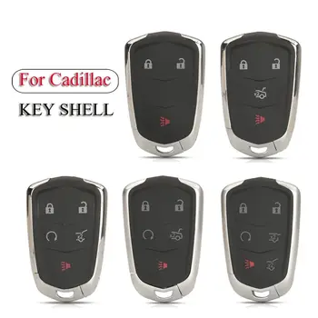  Замена автомобильного ключа Дистанционный ключ Чехол Чехол Аксессуары 3/4/5/6 кнопок для Cadillac SRX CTS ATS XTS Escalade ESV
