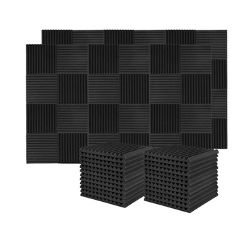 60 шт. Звукоизоляционная доска Звукоизоляционная студийная пена, для настенной звукоизоляционной плиты, для домашней студии, 2,5X 30X 30 см