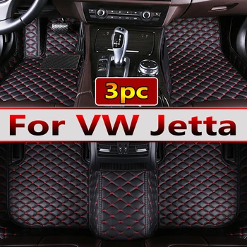 Кожаные автомобильные коврики для VW Volkswagen Jetta Vento A7 2019 2020 2021 2022 2023 Кожаный автомобиль Матовые детали интерьера Автомобильные аксессуары
