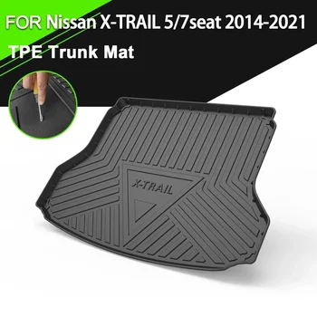  Автомобильная задняя крышка багажника Коврик Резина TPE Нескользящий водонепроницаемый грузовой вкладыш Аксессуары для Nissan X-TRAIL 5/7 Местный 2014-2021
