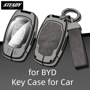  Чехол для ключей от автомобиля из цинкового сплава Cober для BYD Speed Sharp F3 Smart Remoet Protected Replace Shell Kwychain Сумка Аксессуары для интерьера