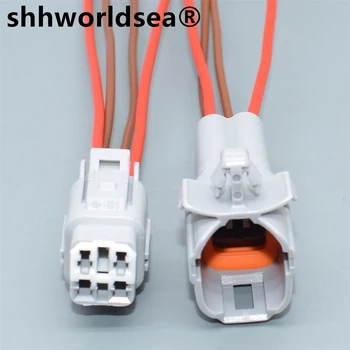 shhworldsea 4-контактный автоматический пластиковый электрический кабель штекер разъем датчик противотуманных фар для toyota vios g вариант 6188-0217 6189-0372
