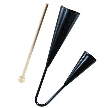 Agogo Колокольчик Деревянная палочка Детские игрушки Самба Перкуссионный инструмент Детский образовательный двойной рог