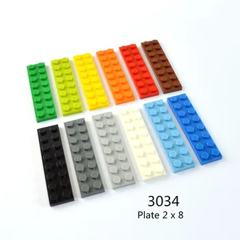 1 шт. Строительные блоки 3034 Пластина 2 x 8 кирпичных коллекций Оптовая модульная игрушка GBC для высокотехнологичного набора MOC