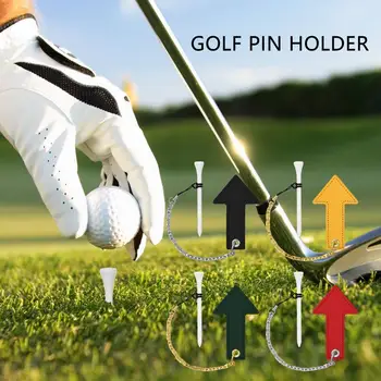 Футболки для гольфа с цепным стабильным держателем для мячей для гольфа, доступный прочнее, чем деревянные тройники для гольфа для профессионального игрока