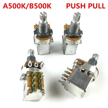 1 PC Alpha 500K Audio Taper Push Pull Switch POT для электрогитары / бас-гитары Потенциометр Регуляторы громкости и тембра A500K/B500K