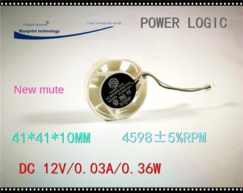 40 * 40 * 10 мм Новый Mute Pl40s12ll 4010 4 см 12 В Видеокарта Питание корпуса ПК круглый вентилятор охлаждения