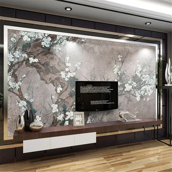 Пользовательские обои 3d фрески Мэй Шуо Бамбуковая мечта Китайские картины штрихи художественная концепция гостиная телевизор фон обои