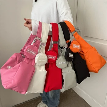 Модные женские нейлоновые водонепроницаемые винтажные сумки через плечо с мини-круглым кошельком кулон повседневная маленькая сумка через плечо женские сумки