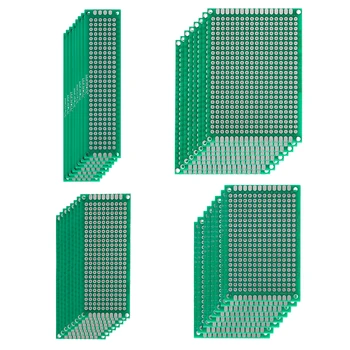 32 шт./лот 2x8 3x7 4x6 5x7 см двусторонний комплект печатных плат, для энтузиастов электроники DIY, широко используемый в области электроники