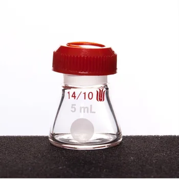 Synthware F501005 F501025 MicroThreaded Port Microscale Erlenmeyer Flask 5 мл 10 мл 25 мл Joint 14/10