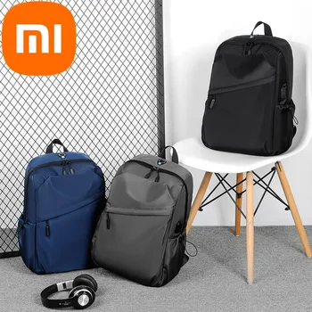 Xiaomi Рюкзак Мужская школьная сумка для старшеклассников Бизнес-пригородный рюкзак для отдыха Многослойная сумка на открытом воздухе Большая емкость