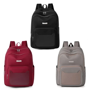  Школьная сумка большой вместимости Стильный и функциональный женский рюкзак с чехлом на тележке Идеально подходит для путешествий и повседневного использования